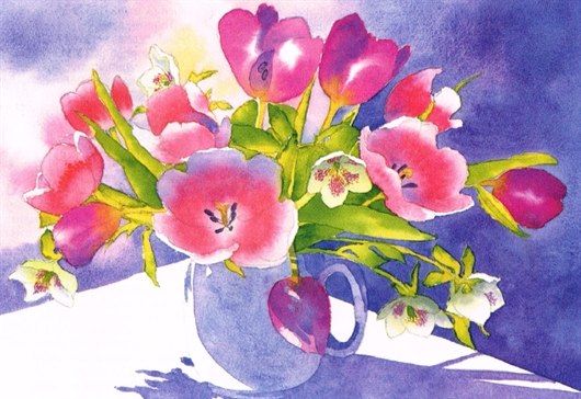 530x364 How To Paint Spring Flowers In Watercolour With Fiona Peart
