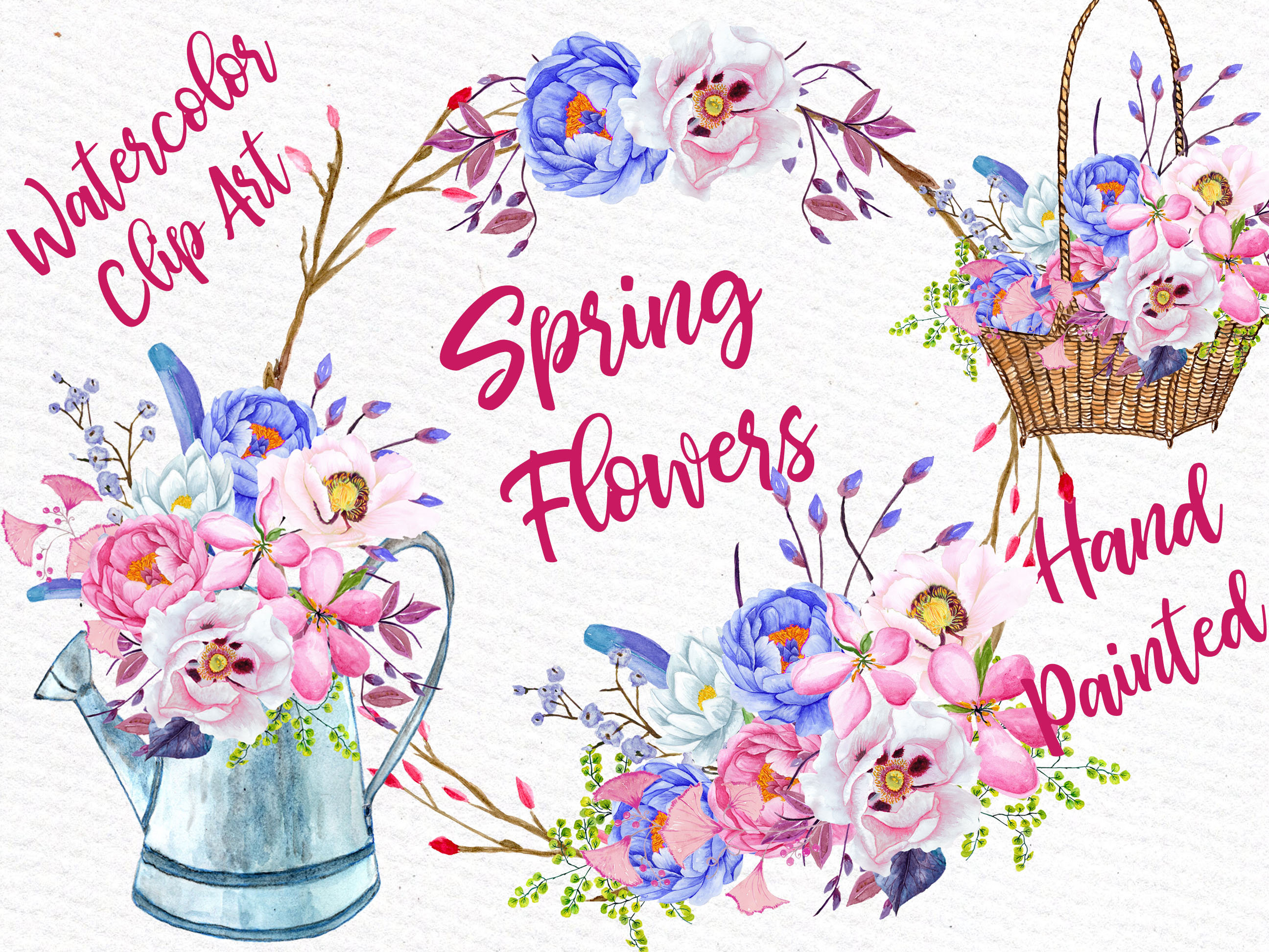 Spring Flowers Watercolor at GetDrawings | Free download