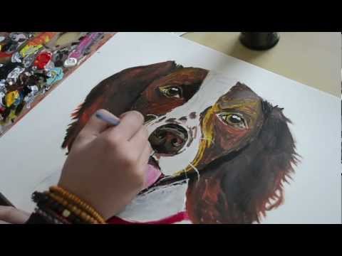 480x360 Anna Banana Paints A Springer Spaniel