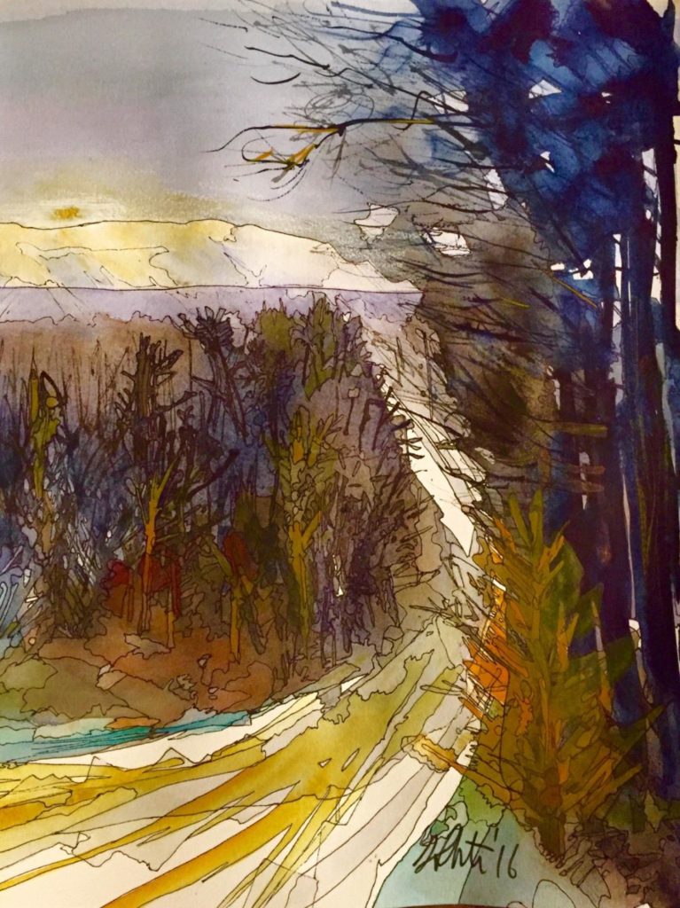 767x1024 When A Watercolorist Has A Background In Stained Glass