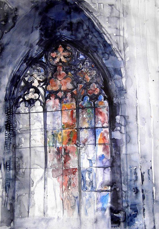 557x800 Stained Glass Watercolor