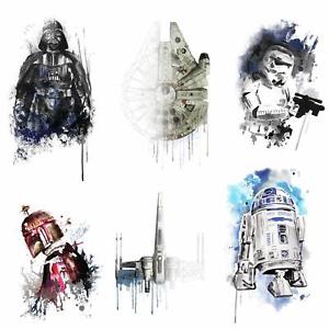 300x300 Star Wars Watercolor Wall Decals Stickers Darth Vader Millennium