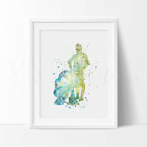300x300 Star Wars R2d2 Amp C3po Watercolor Nursery Art Print, Kids Wall Art