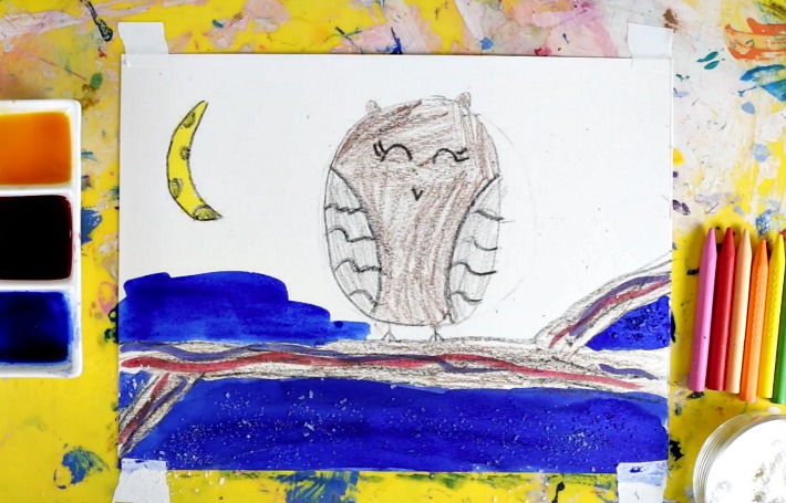 Starry Night Watercolor