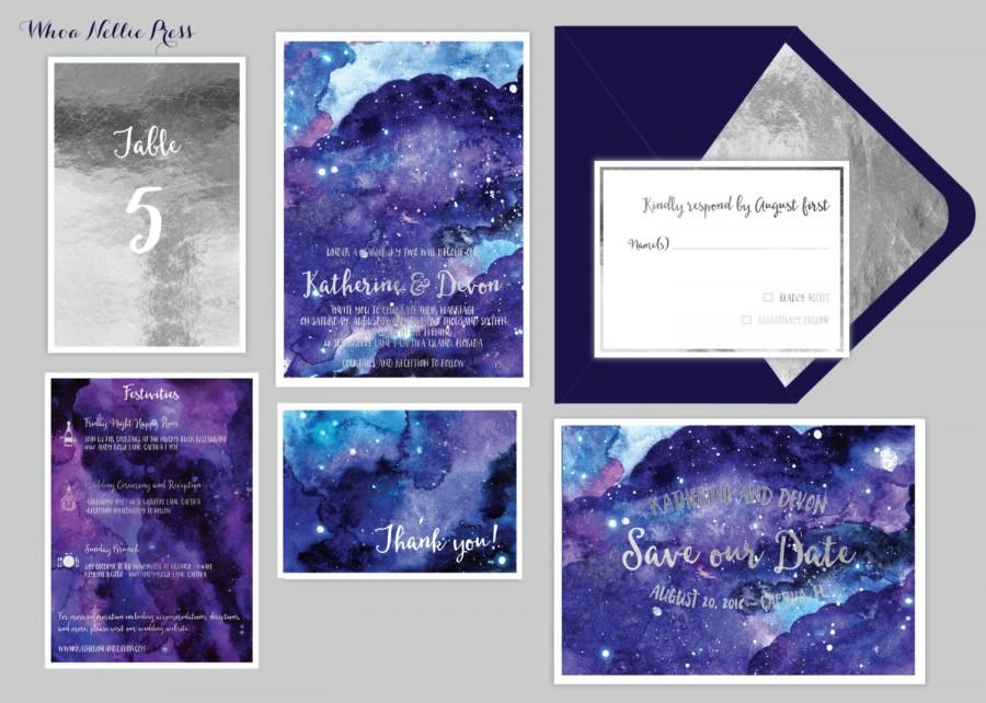 900x642 Starnight Sky Wedding Invitations