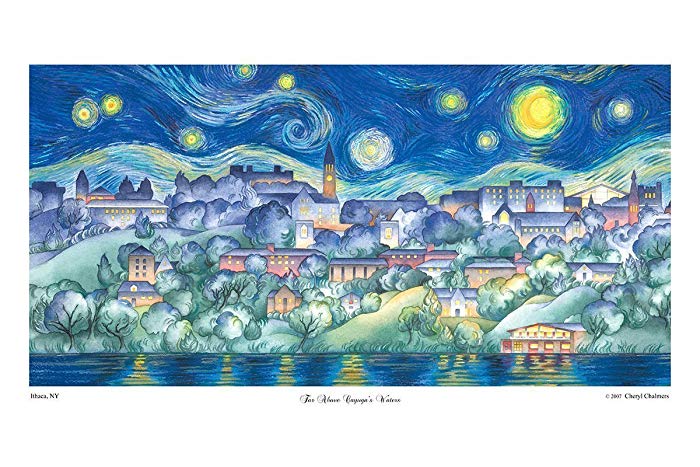 700x467 Cornell University, Art Print, Ithaca, Vincent Van