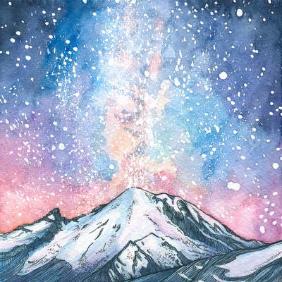 400x400 Online Starry Night Watercolor Demo Drawn To High Places