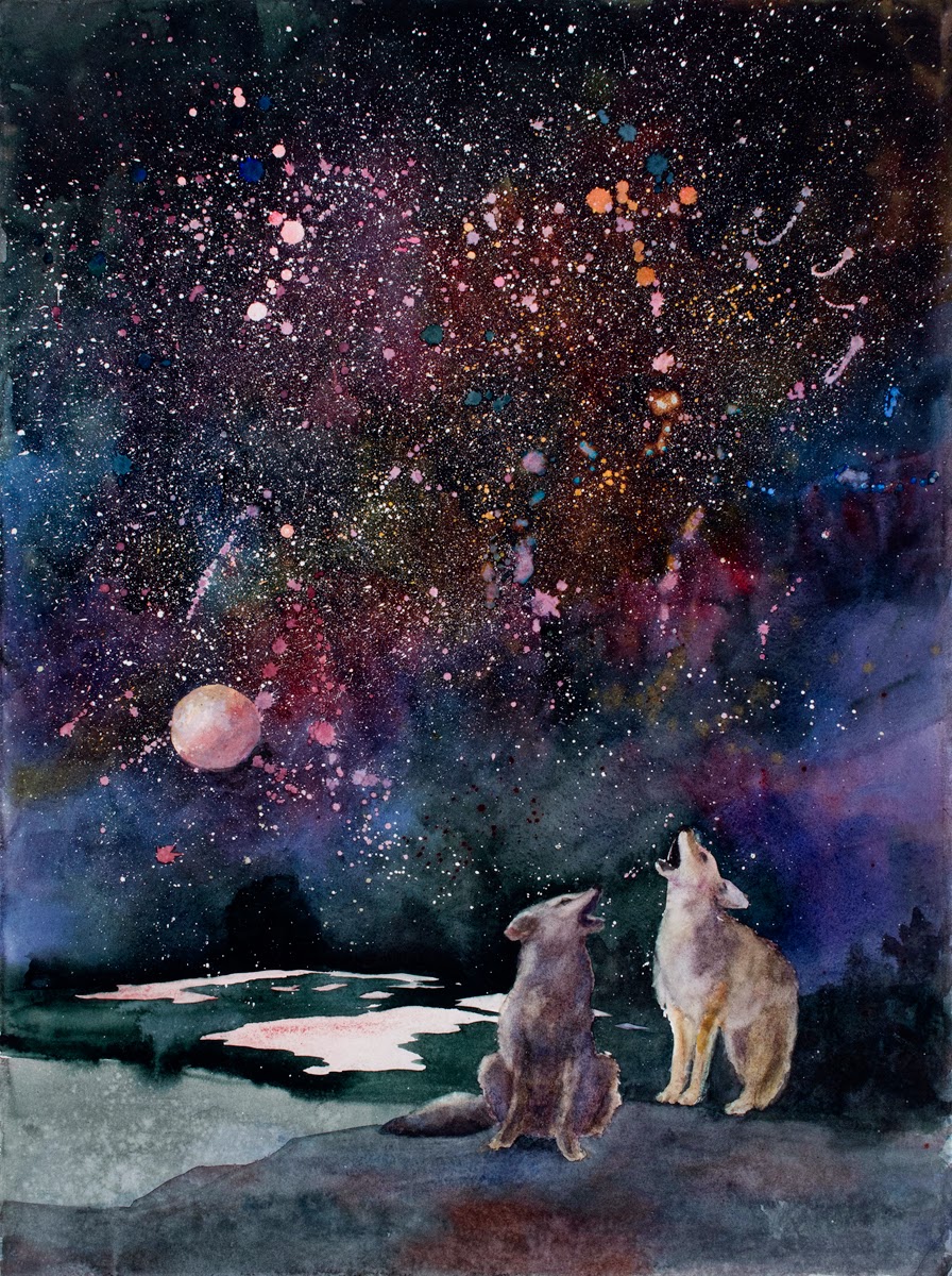 896x1200 Evelyn Dunphy Watercolor Amp Pastels Painting A Starry Sky