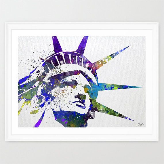 Statue Of Liberty Watercolor at GetDrawings | Free download