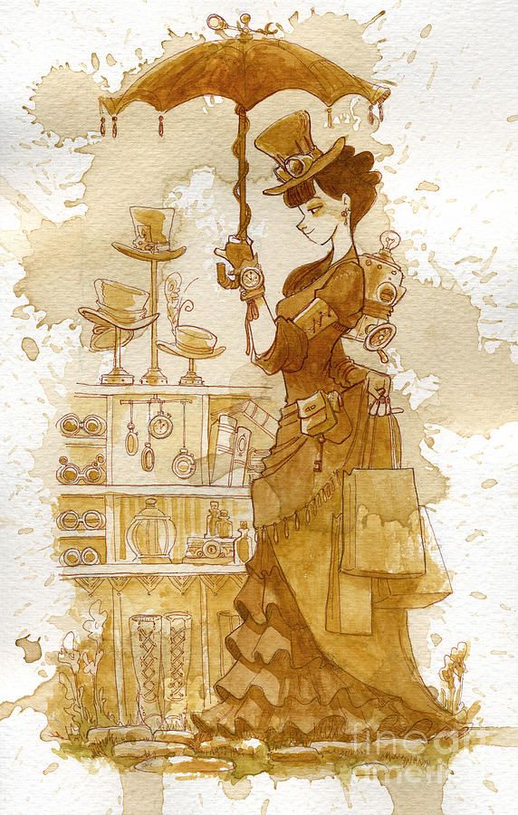 572x900 Steampunk Painting
