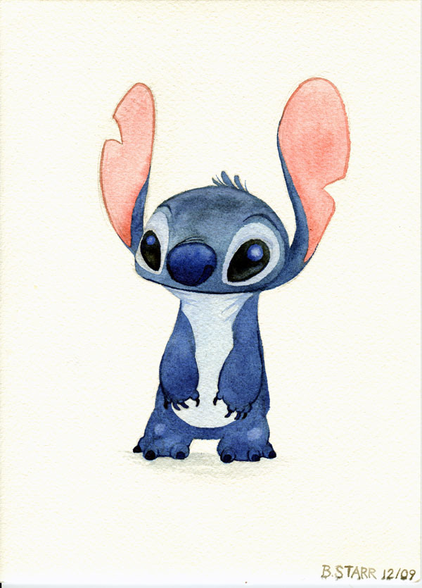 600x835 Stitch Watercolor By Brandonstarr