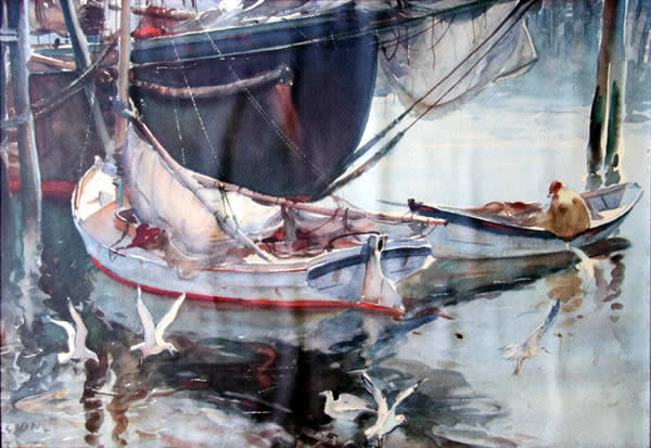 600x413 S. Stone Watercolor Painting