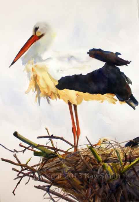 481x700 Kaysmithbrushworks Special Delivery Storks
