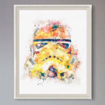 354x354 Stormtrooper Watercolor Art Print Star From Star2go On Etsy Art