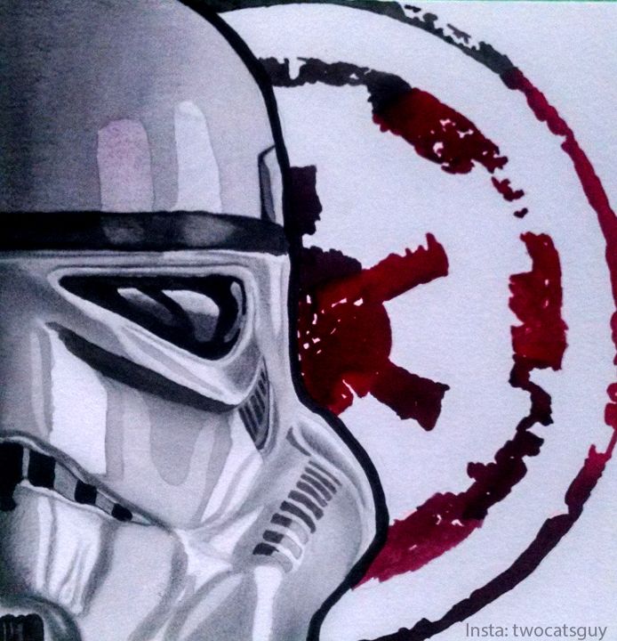 694x720 Watercolor, Stormtrooper, Star Wars Star Warsy