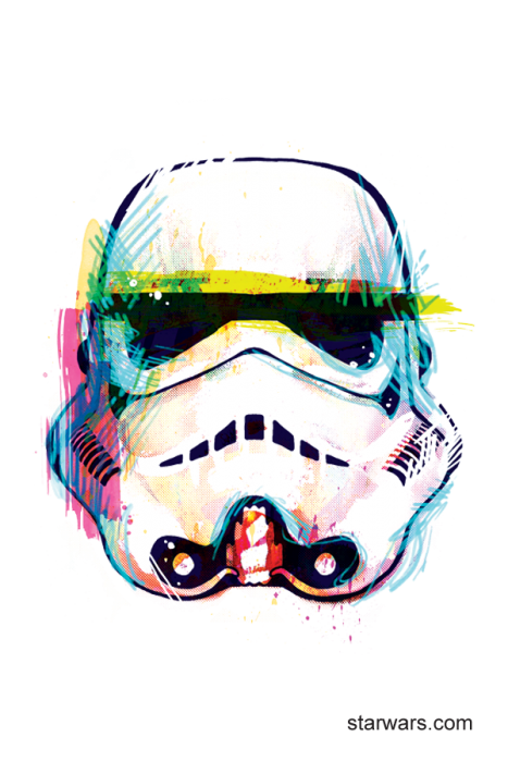 467x700 Watercolor Stormtrooper Temporary Tattoo