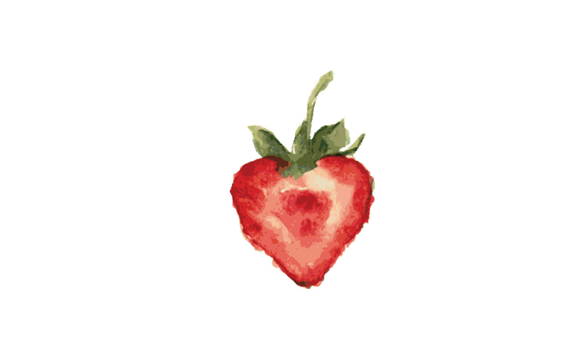 1160x722 Strawberry Watercolor By Zerrineart