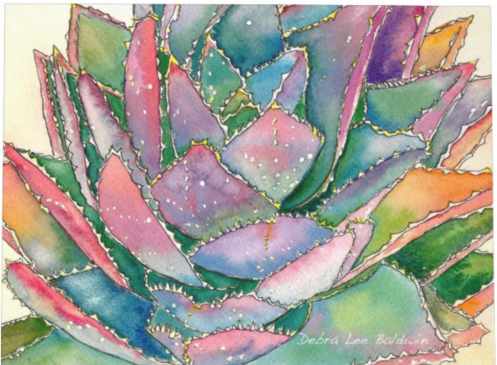 497x365 My 2017 Succulent Watercolor Calendar