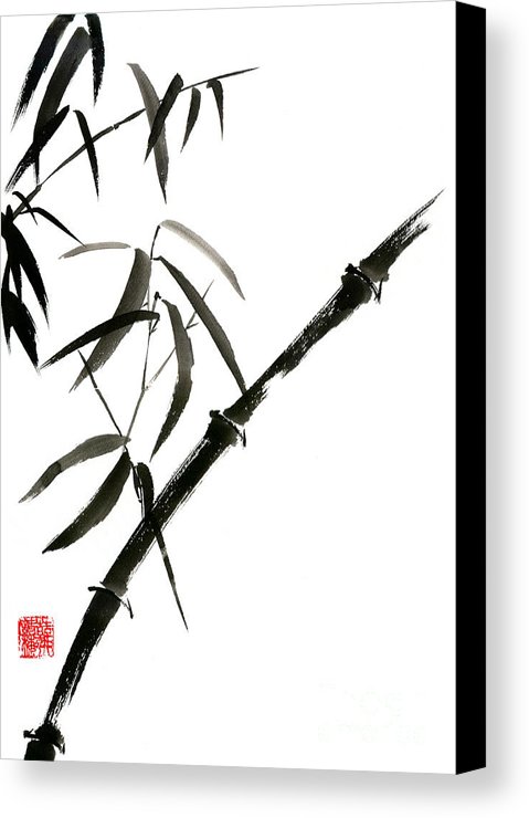 479x740 Bamboo Japanese Chinese Sumi E Suibokuga Tree Watercolor Original