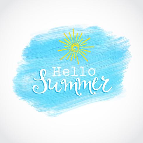 490x490 Summer Watercolor Background