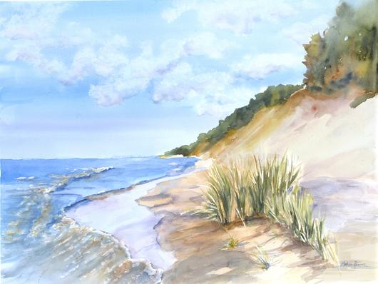 530x398 Shades Of Summer Watercolor Painting Lake Effect Gallery