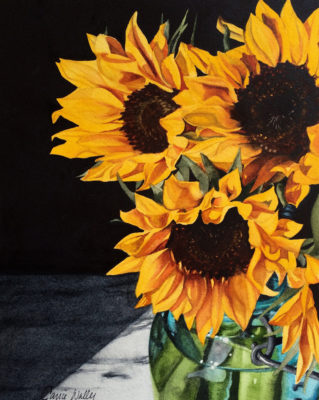 319x400 Carrie Waller Sunflower Watercolor