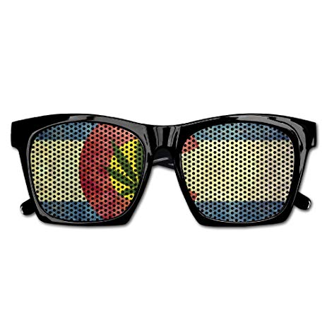 463x463 Watercolor Colorado Flag Party Sunglasses Mesh Lens