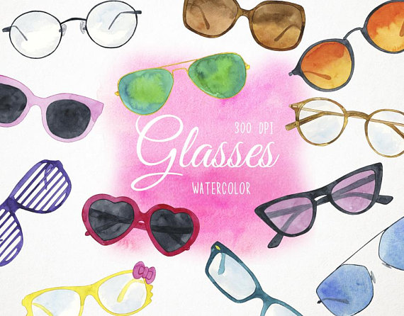 570x446 Watercolor Sunglasses Clipart Sunglasses Watercolor Glasses