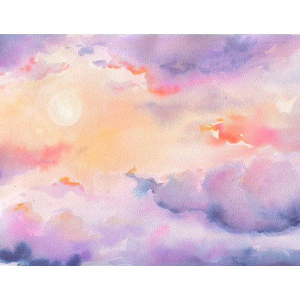 600x600 Watercolor Sunrise Paint Kit