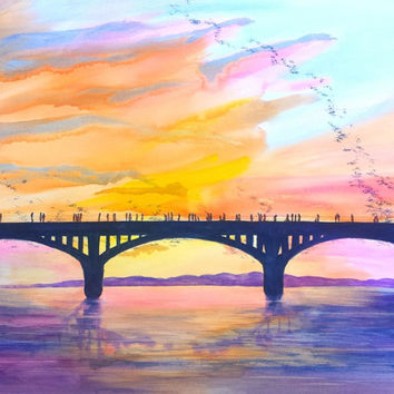 354x354 Shop Sunset Sky Painting On Wanelo