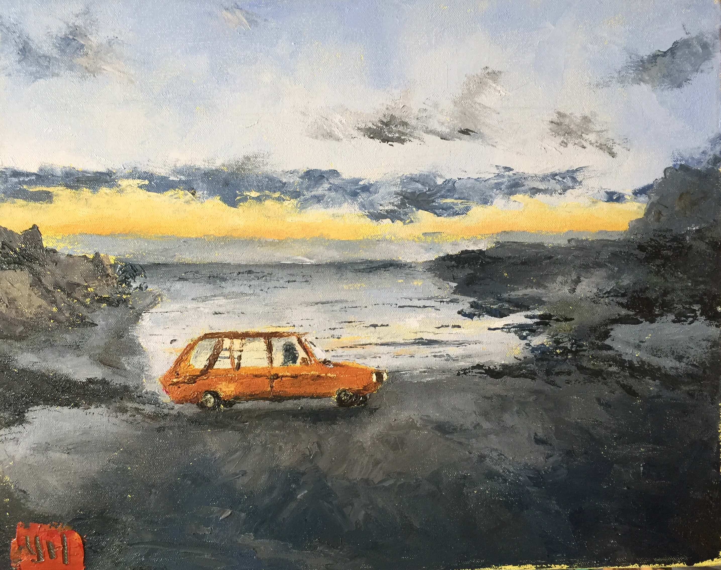 2872x2272 Sunset Oil Painting