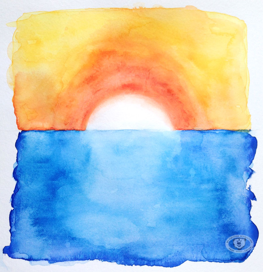 900x933 Watercolor Technique