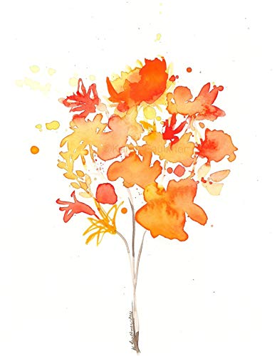 389x500 Bouquet Of Sunshine Watercolor Flowers Art Print