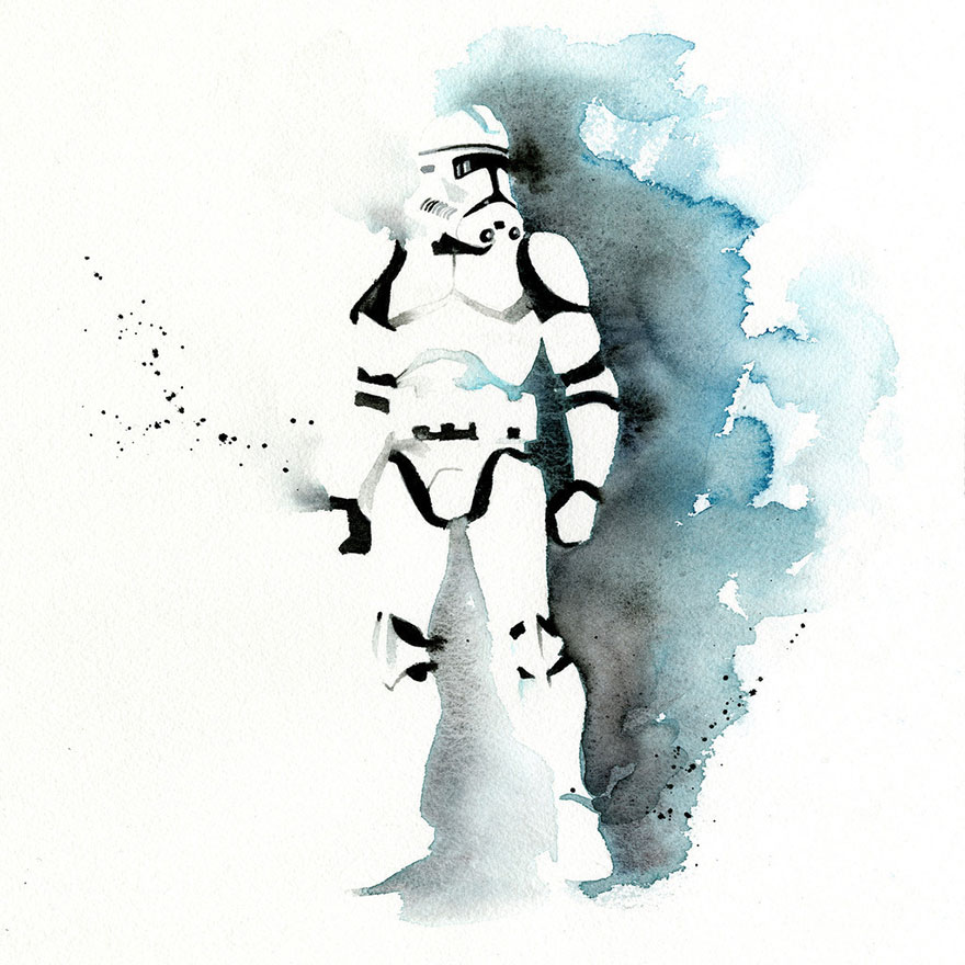 880x880 Watercolor Superheroes Made Of Big Color Splashes