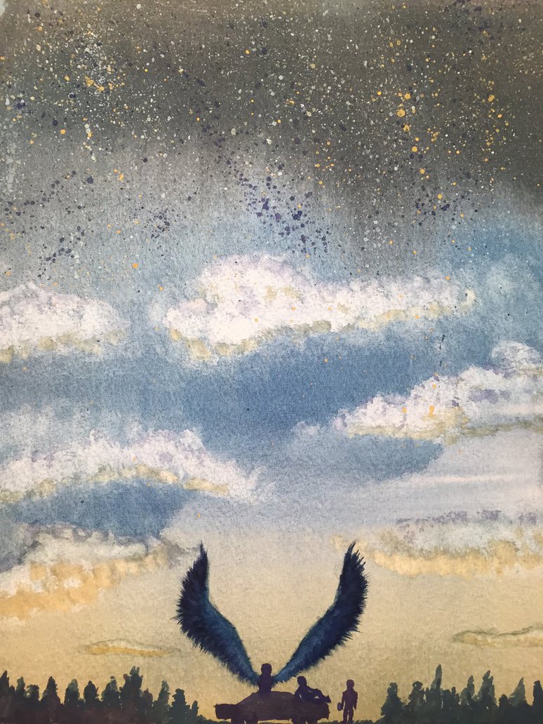 774x1032 Watercolor Supernatural Fan Art By Aleandri By Aleandriseige On