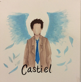 320x321 Watercolor Of Castiel Gonna Post More Supernatural Soon So
