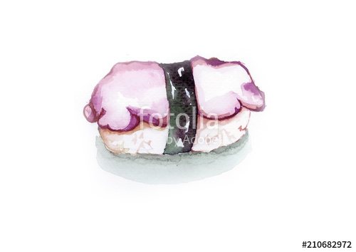 500x354 Sushi Watercolor Painting Stock Photo And Royalty Free Images On