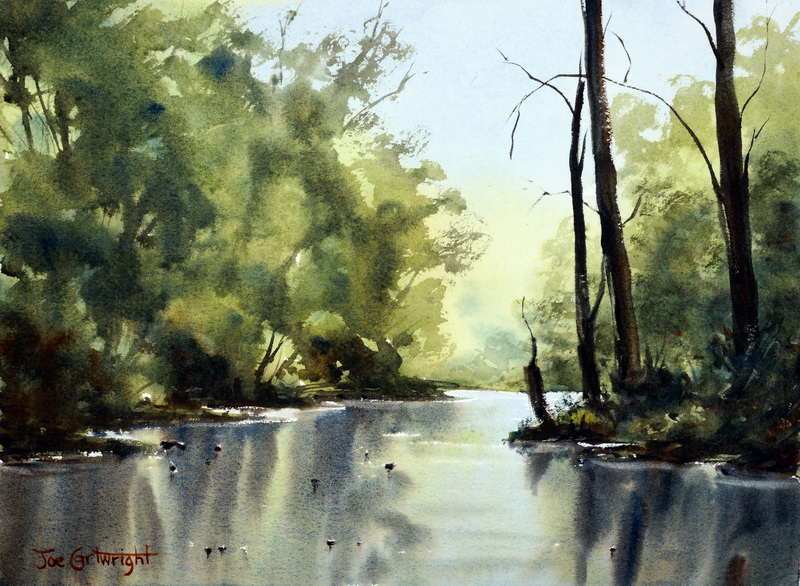 800x586 Watercolor Painting River Gallery