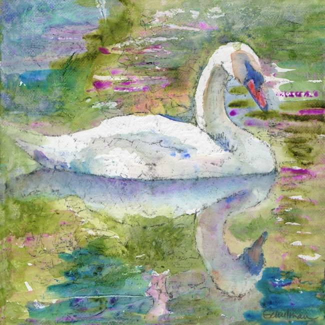 650x650 Stunning Swan Watercolor Painting Reproductions For Sale On Fine