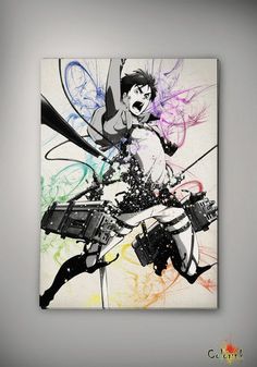 236x337 Sword Art Online Kirito Watercolor Print 8x11 11x16 Archival Print