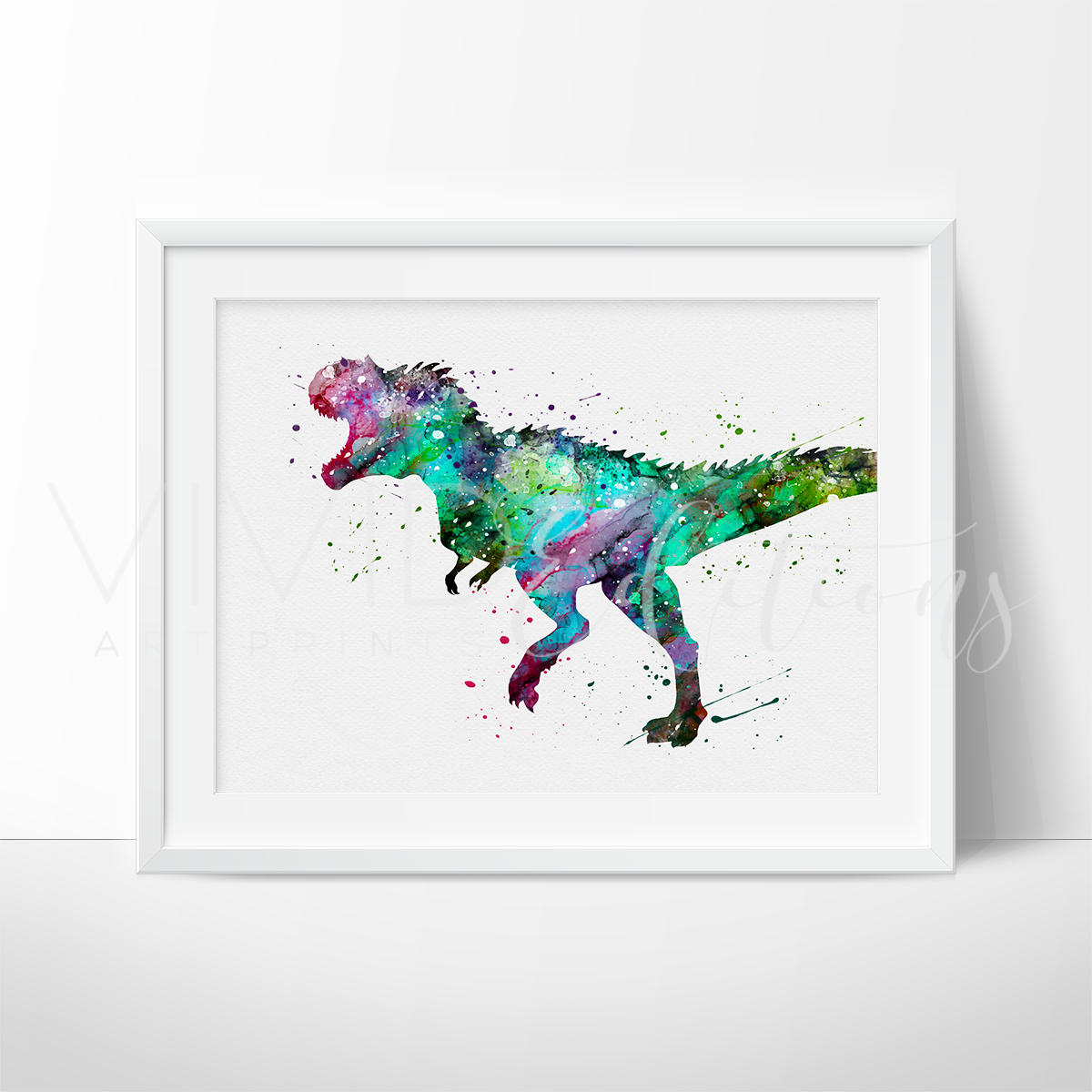1200x1200 Tyrannosaurus Rex Dinosaur Baby Nursery Wall Art Print