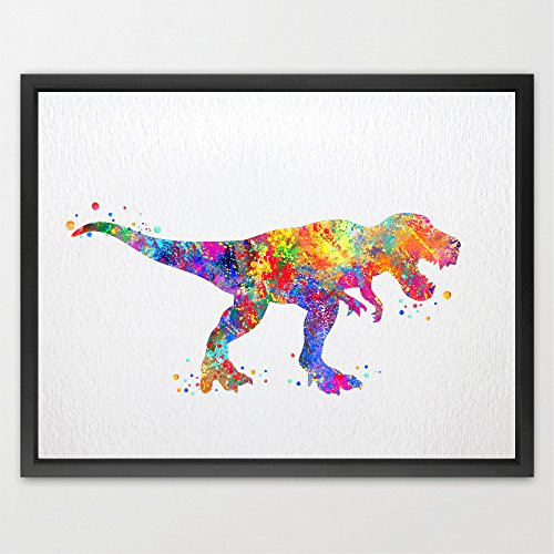 500x500 Dignovel Studios 8x10 Trex Dinosaur Art Print Watercolor Painting