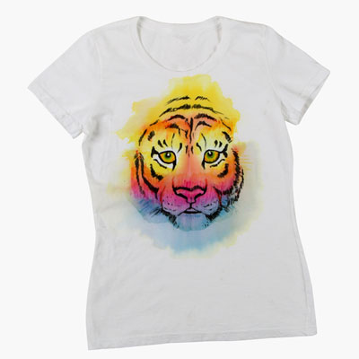 400x400 Wild Watercolor Tiger T Shirt Ilovetocreate