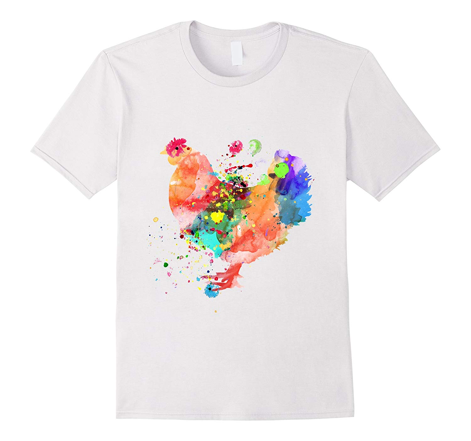 1500x1403 Chicken T Shirt Watercolor Splash Love Rooster Tee Shirt Rt
