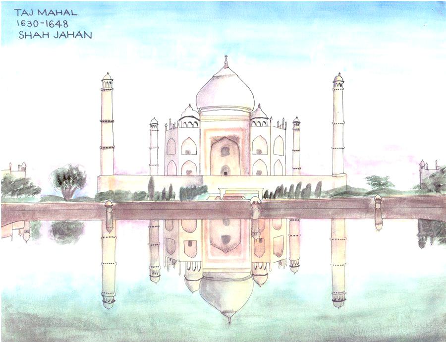 900x690 Taj Mahal Painting Painting The By Thecointoss.co