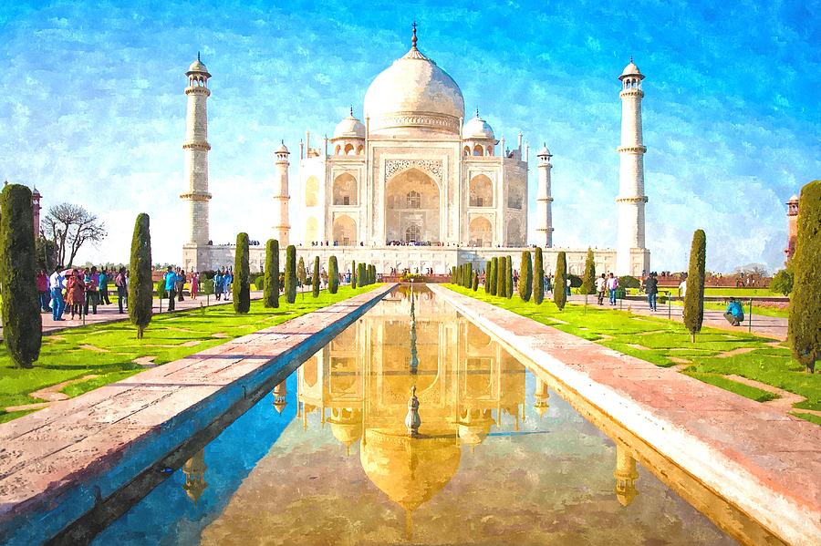 900x599 The Taj Mahal Painting By Gianfranco Weiss