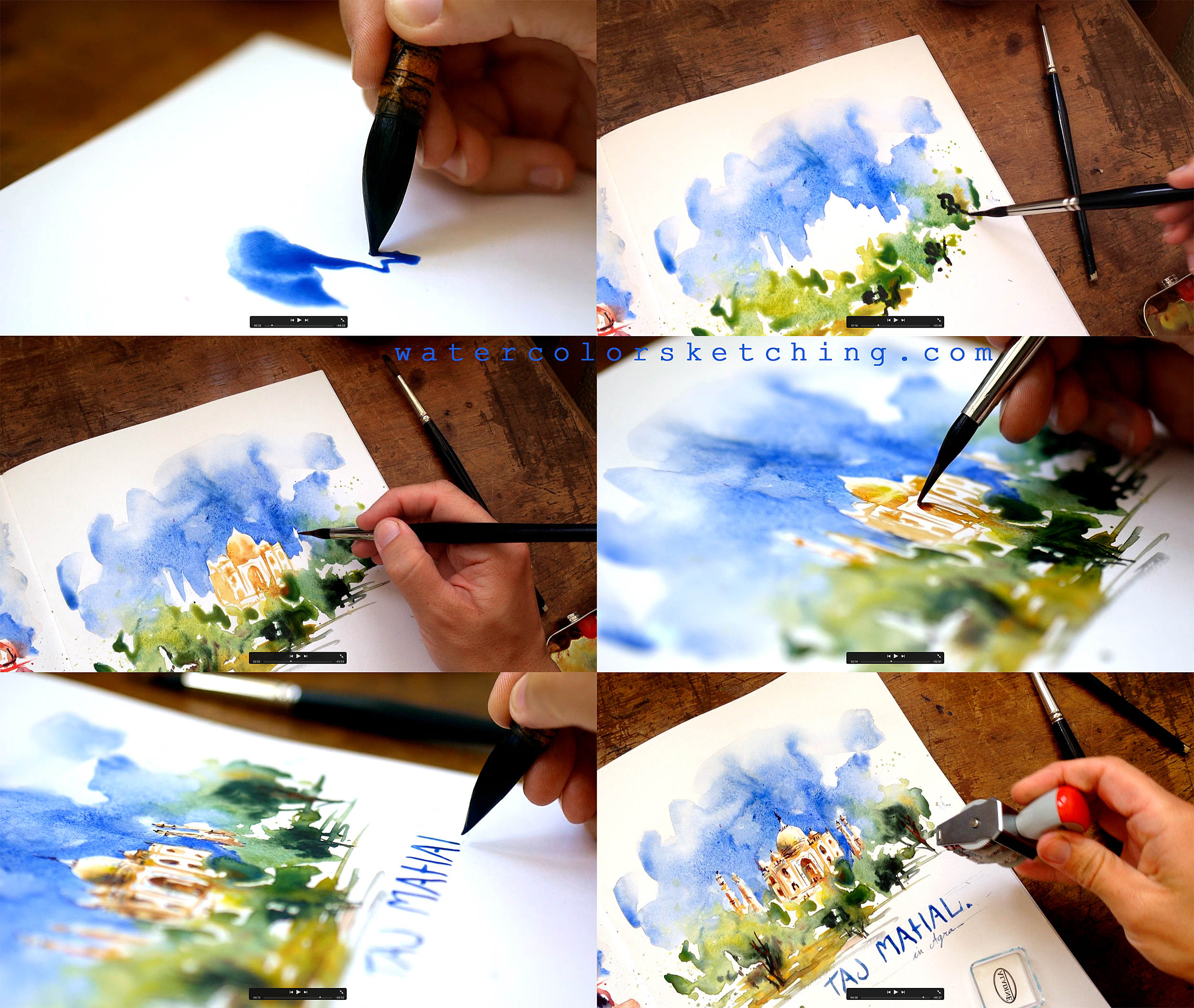 2500x2111 Video Taj Mahal Quick Sketch Watercolor Demo. ) Watercolor