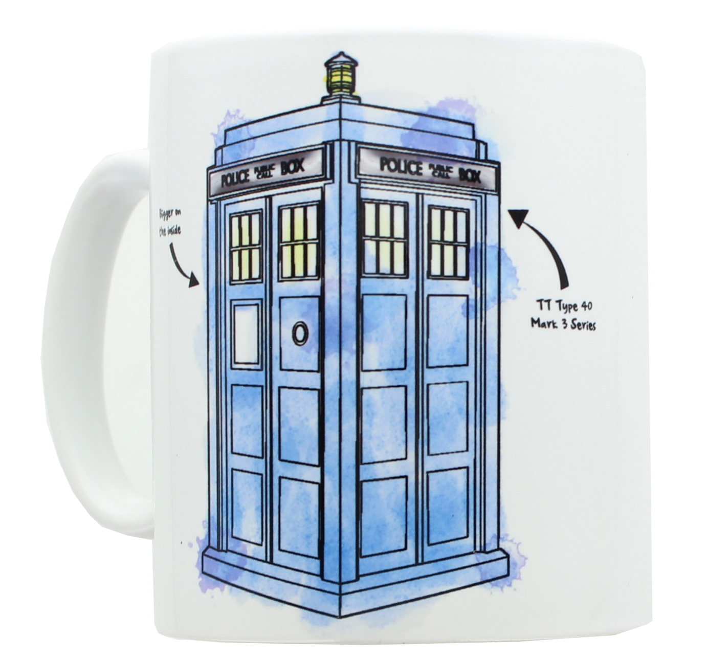 1382x1292 Doctor Who Watercolor Tardis Mug