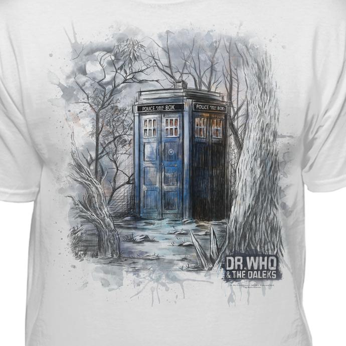 690x690 Doctor Who Watercolor Tardis Official Licensed T Shirt Teelocity