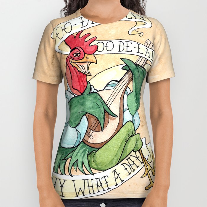 700x700 Alan A Dale Rooster Oo De Lally Golly What A Day Tattoo